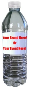 branded water bottle